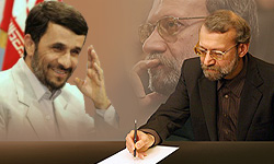 مکاتبه "تخم‌مرغی" لاریجانی با احمدی‌نژاد/ تعرفه صفر غیرقانونی است