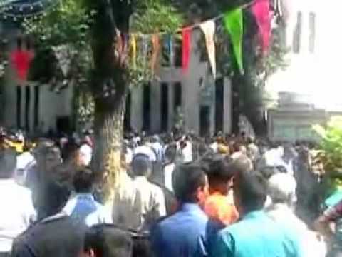تجمع در نيشابور برای گراني و كمبود مرغ