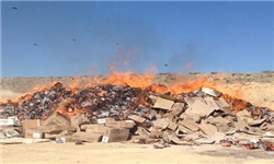 بیش از 400 کیلوگرم مرغ تاریخ مصرف گذشته در آبادان منهدم شد